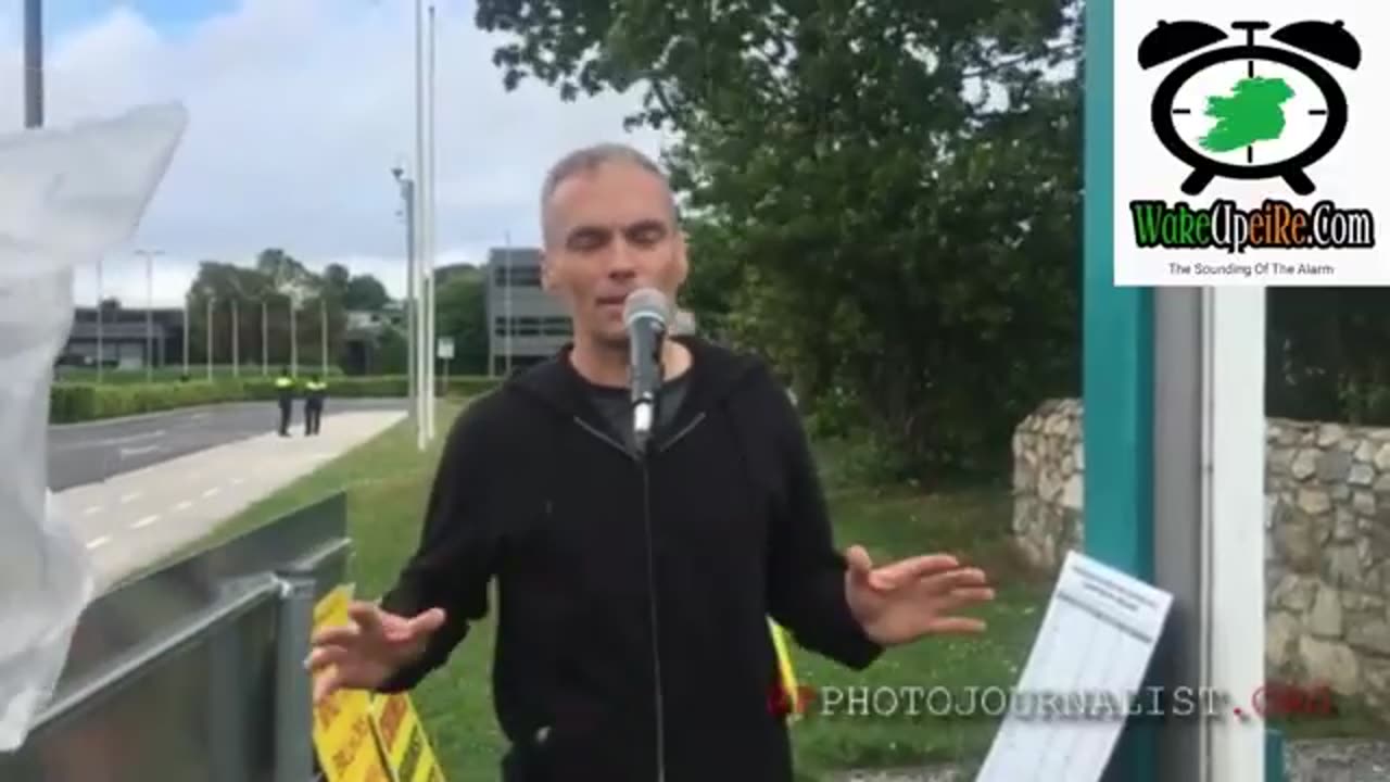 Irishman speaks outside RTE Studios about C-19 injection regret and his awakening process