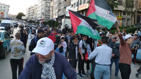 مسيرة الأواني للتنديد بالتجويع الممنهج على سكان غزة طنجة 11 05 2025 ويلا حنا سكتنا شكون يتكلم