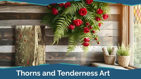 Thorns and Tenderness | For the Ones Who Still Feel Deeply #Resilience #CanvasDecor