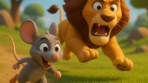 Lion and rat hindi cartoon story #rumble #viral