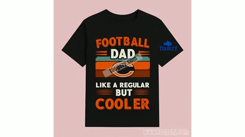 Chicago Bears Football Dad Cooler Than The Average Dad Tee