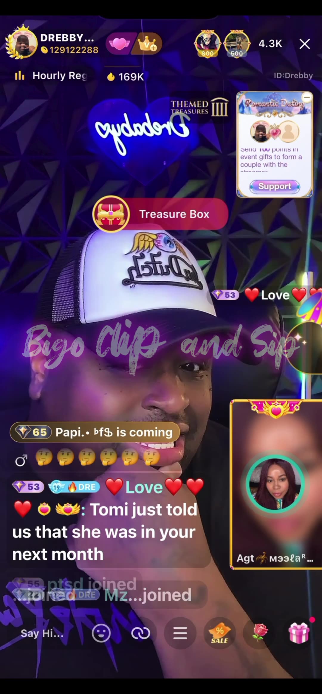 DreBaby accuses Agt Meela of poaching his host TomiKay 10/18/25 #bigoclipandsip