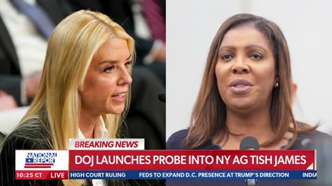 ⚡AG Pam Bondi/DOJ has opened an investigation into NY AG Letitia James
