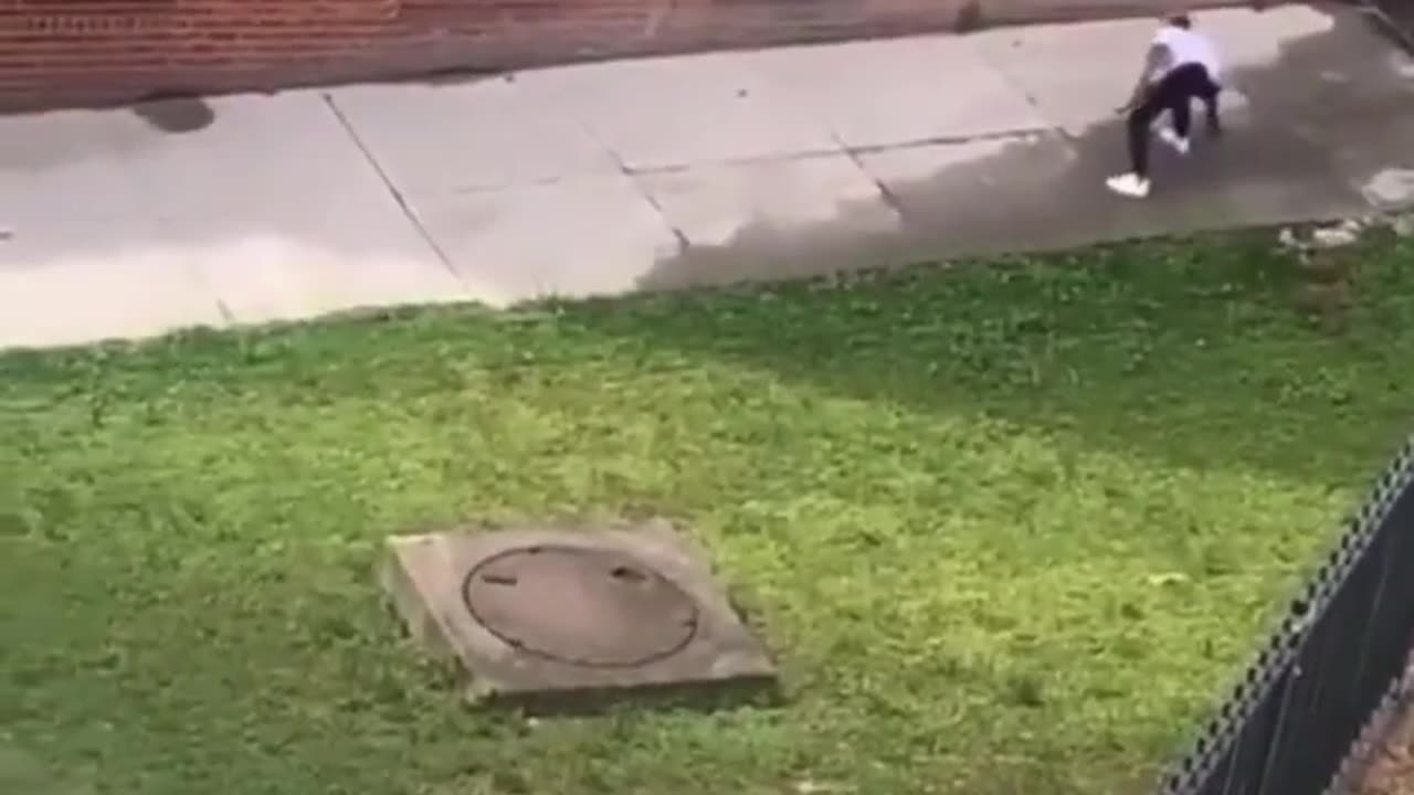 Jumps from 4th floor and runs it off without issue