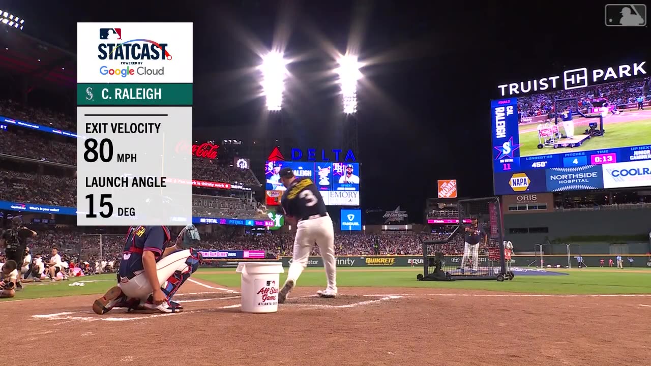 Cal Raleigh se quedó con el Home Run Derby 2025