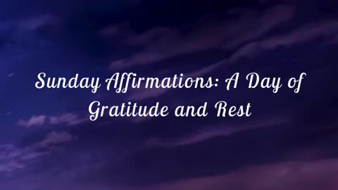 A Day of Gratitude and Rest