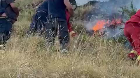 Përpjekje intensive për shuarjen e zjarreve në Gjirokastër, vijë zjarri mbi 10 km