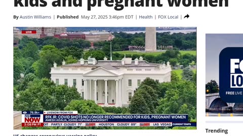 RFK Jr. ends COVID vaccine recommendation for healthy kids and pregnant women