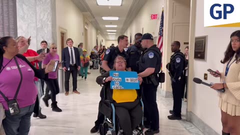 Disabled Protester Screams "They Want to Kill The Disabled" as She is Arrested at House Hearing