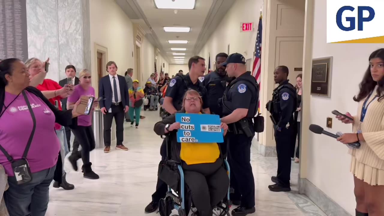 Disabled Protester Screams "They Want to Kill The Disabled" as She is Arrested at House Hearing