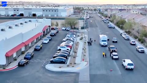 Drone video shows torched Teslas at vandalized Las Vegas facility