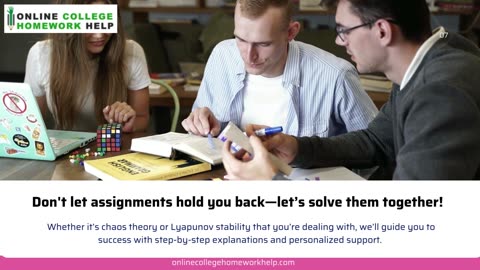 Get instant and Reliable Help For Your Dynamical Systems Assignments!