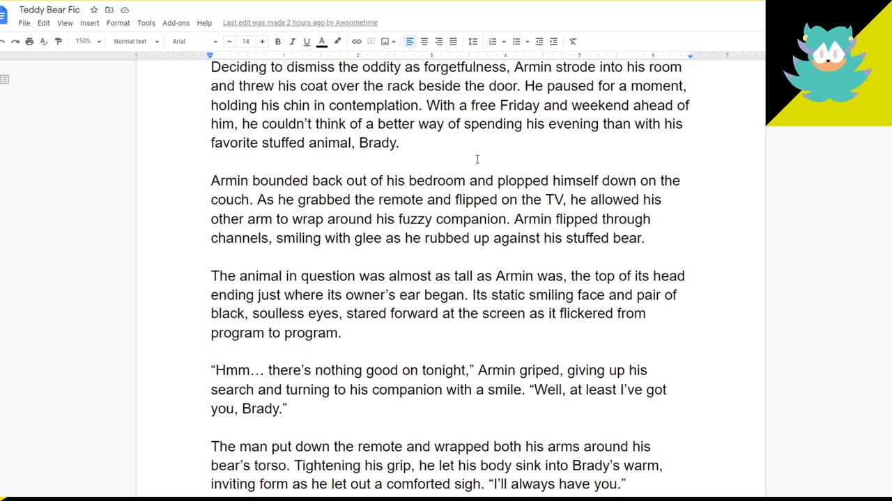Bad Fanfiction Reading - Man gets Fucked by his Teddy Bear.