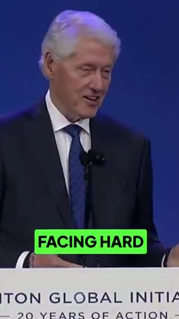 the new world order that Clintons part of - freedom of speech he claims to support