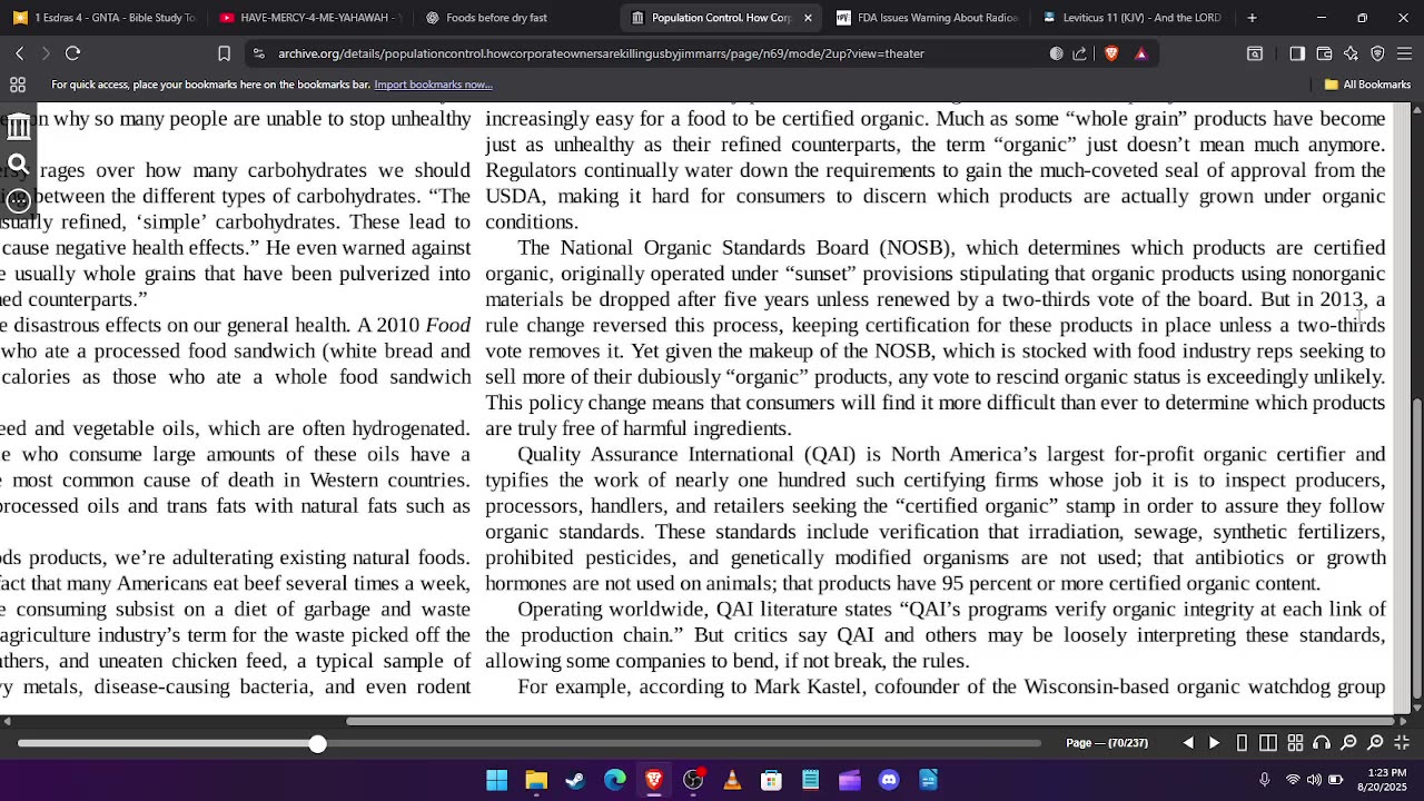 RADIOACTIVE SHRIMP AND GOING INTO "POPULATION CONTROL" BY JIM MARRS (DEADLY FOODS PART 2)