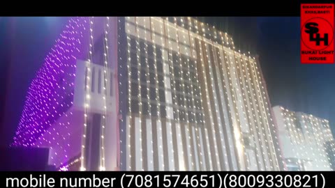 RGB jhalar light decoration #wedding #diwalidecorationlights #lightdecoration #sukai_light_house
