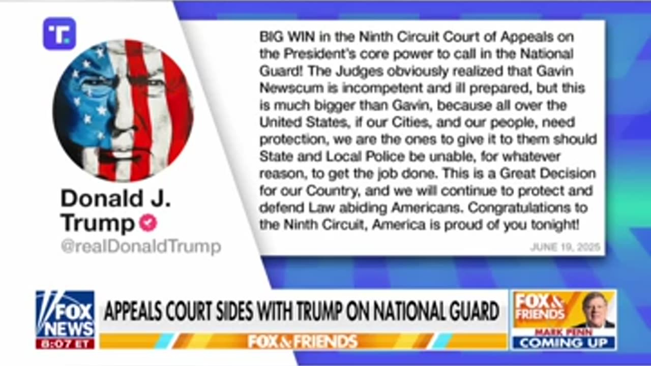 Breaking news: appeals court lets Trump keep control of National Guard in L.A.