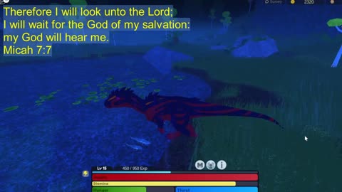 Dinosaur Bible Scripture Micah 7:7