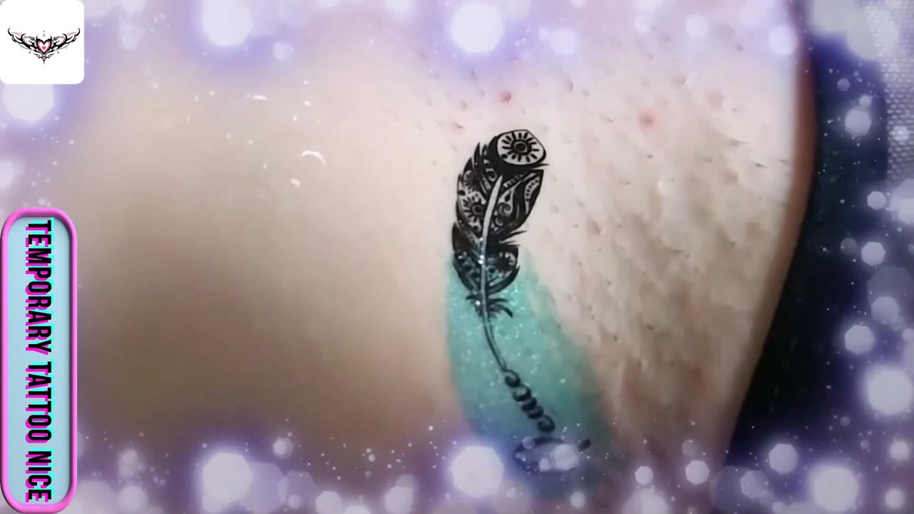 Blue feather tattos#temporarytattoo #temporarytattoos #temporarytattosticker