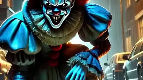 Cat vs horror joker 🧟☠️