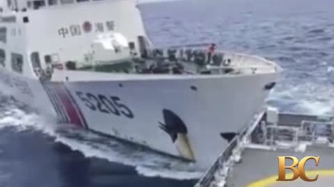 Tensions flare as Chinese and Philippine ships collide in South Sea