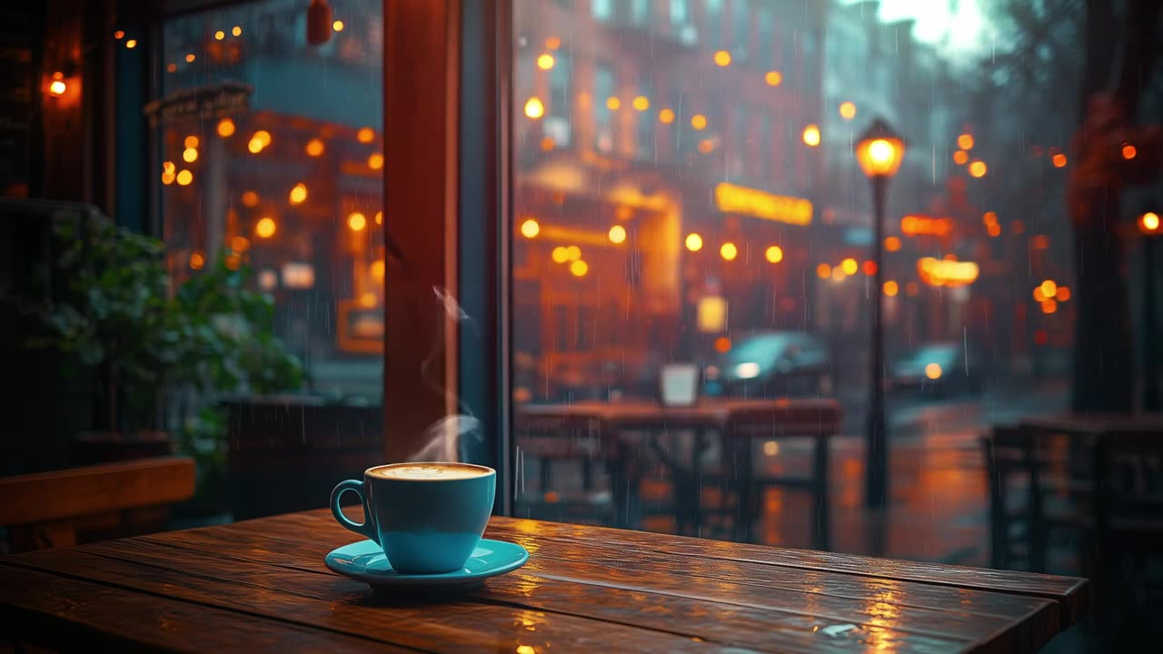 Café e Chuva: Um Refúgio de Paz