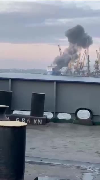 🇹🇷 📰 The Turkish ship in Odessa was hit