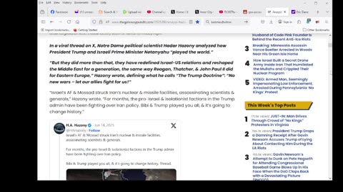 Analyst Hadar Hazony: “How Trump and Bibi Played the World”