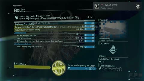 Death Stranding PS5 Pro - Order 38 Emergency Provisions Delivery (4K HDR 60FPS)