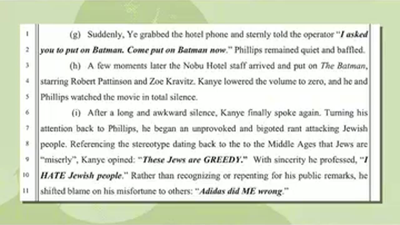 So I'm being subpoenaed in Kanye West's (Ye) latest lawsuit..