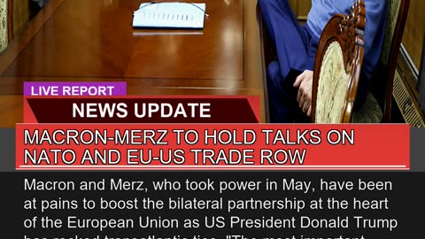 Macronmerz to Hold Talks on Nato and Euus Trade