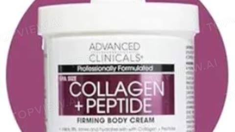Advanced Clinicals Collagen Peptides Body Lotion | Skincare for Wrinkles & Dry Skin