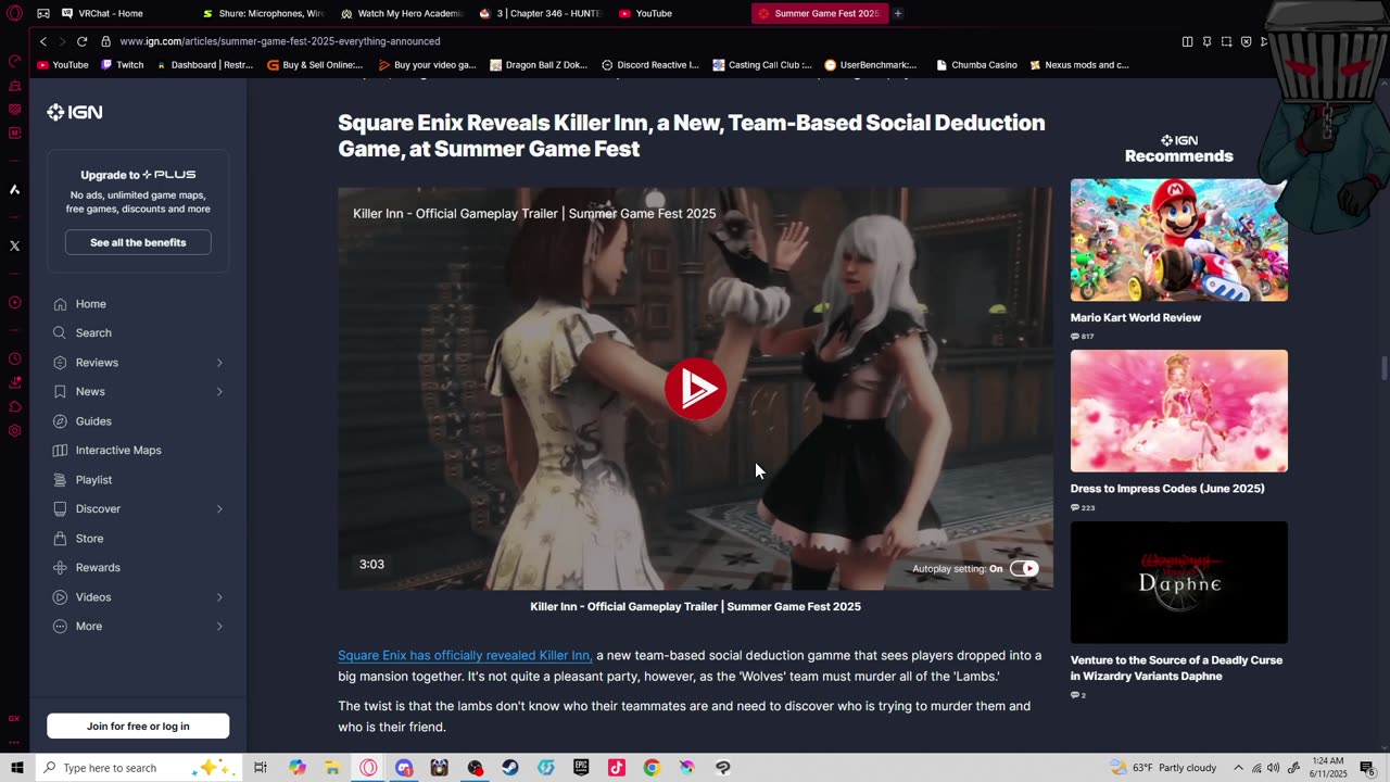 Gaming & Reacting, The Usual! (Come Chat and Play!)