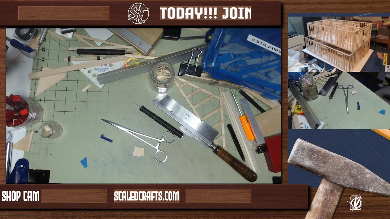 Building scaled roof trusses