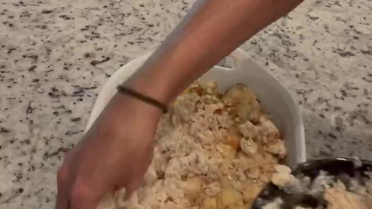 Peaches and Cream French Toast Bake