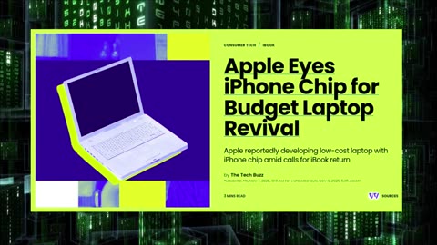 Apple Eyes IPhone Chip For Budget Laptop Revival