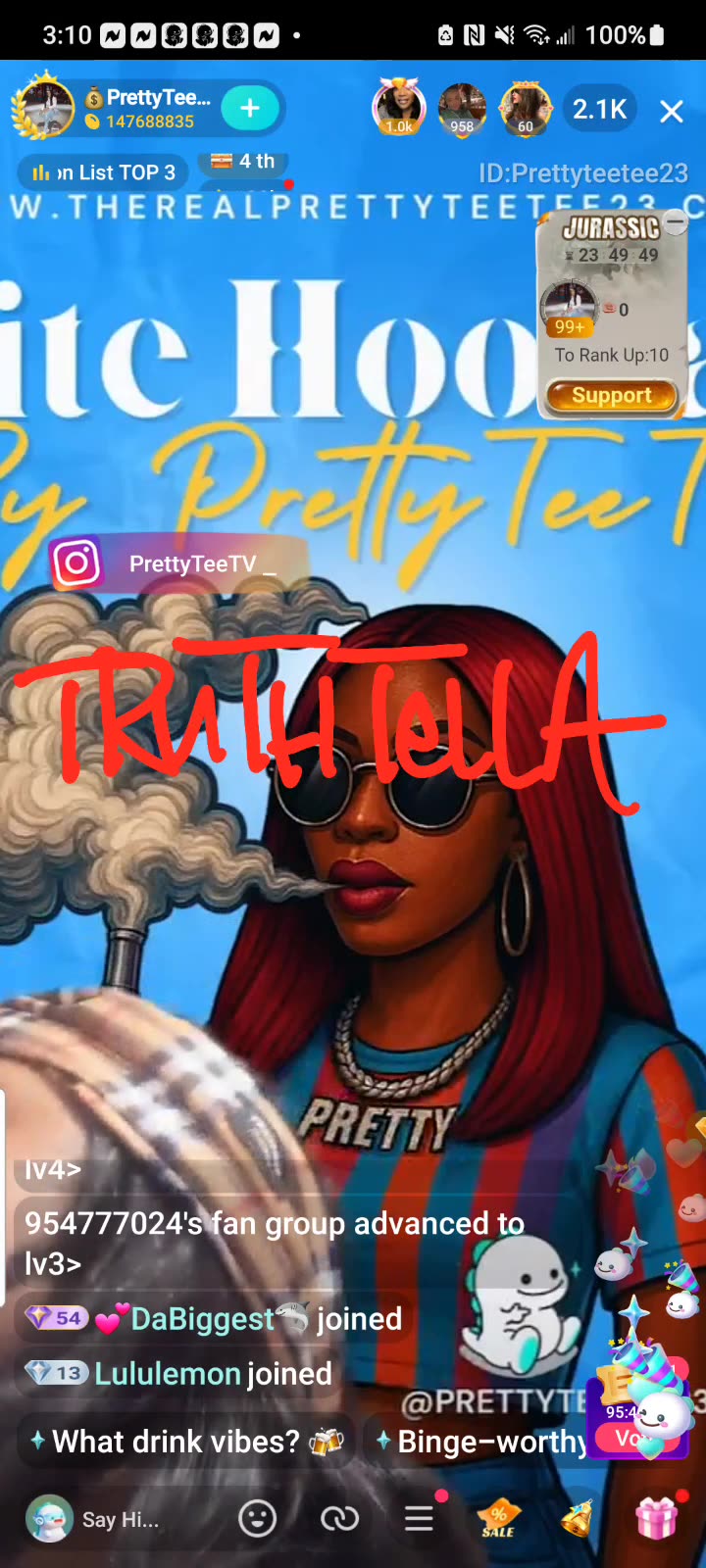 PRETTY TEETEE 3RD SHIFTSTILL GOING IN ON YAYO