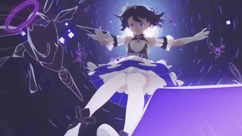 Seele Vollerei (white stygian nymph) front jumping scene (looped 9)