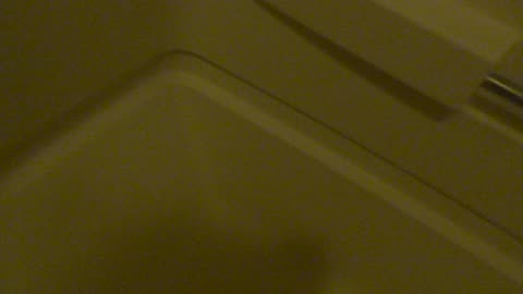 Weird mark on motel bathtub