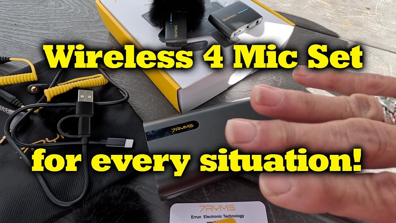 7RYMS Wireless 4 Mic set is SO EASY TO USE!