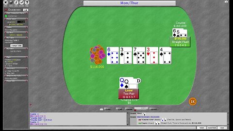 The Straight Flush Finish(thank you WC)