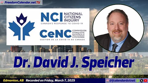 National Citizens Inquiry - Dr. David J. Speicher (From Day 2)