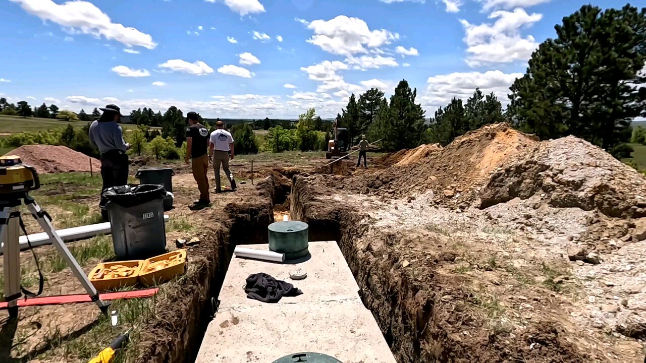 Building the septic system