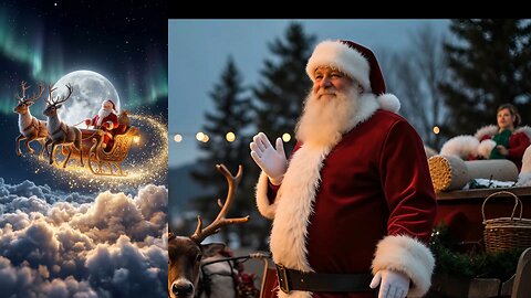 Why Santa Does Secret Practice Flights Before Christmas Portrait Format