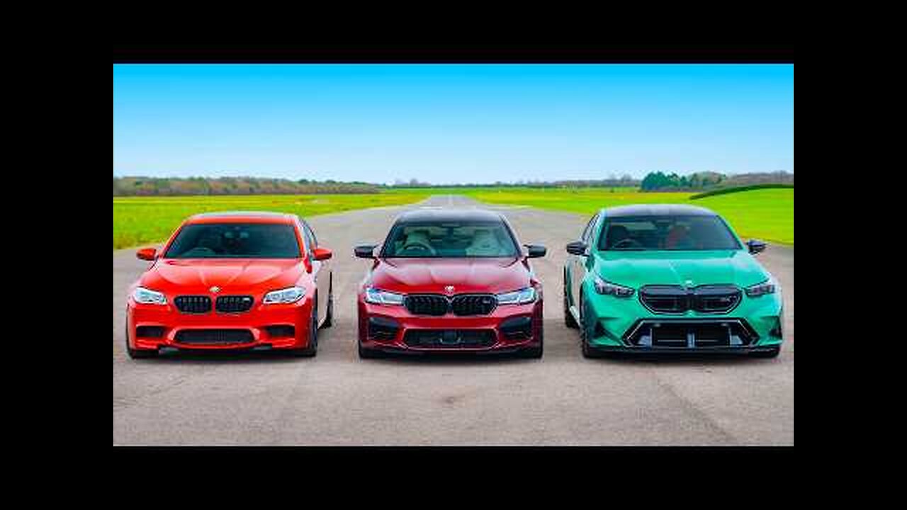 New BMW M5 Generations DRAG RACE