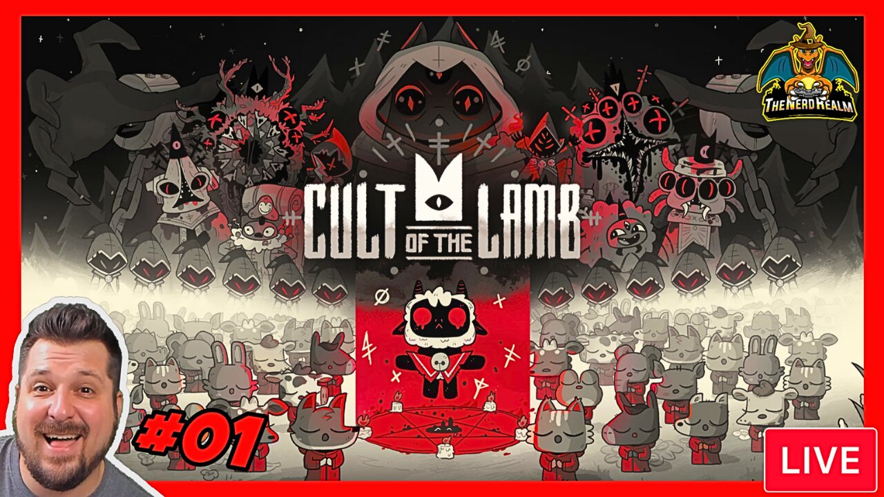 Cult of the Lamb #01 | Join my Cult! | 1st Time Playing | Nerd Realm Playthrough