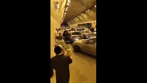 Israelis Wait Out Iranian Rocket Attack in Tunnels