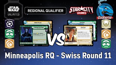 Star Wars Unlimited - Set 4 Minneapolis RQ - Round 11: Emperor Palpatine vs. Han Solo (SOR)