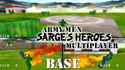 Army Men: Sarge's Heroes - Multiplayer Deathmatch: Base - Sega Dreamcast