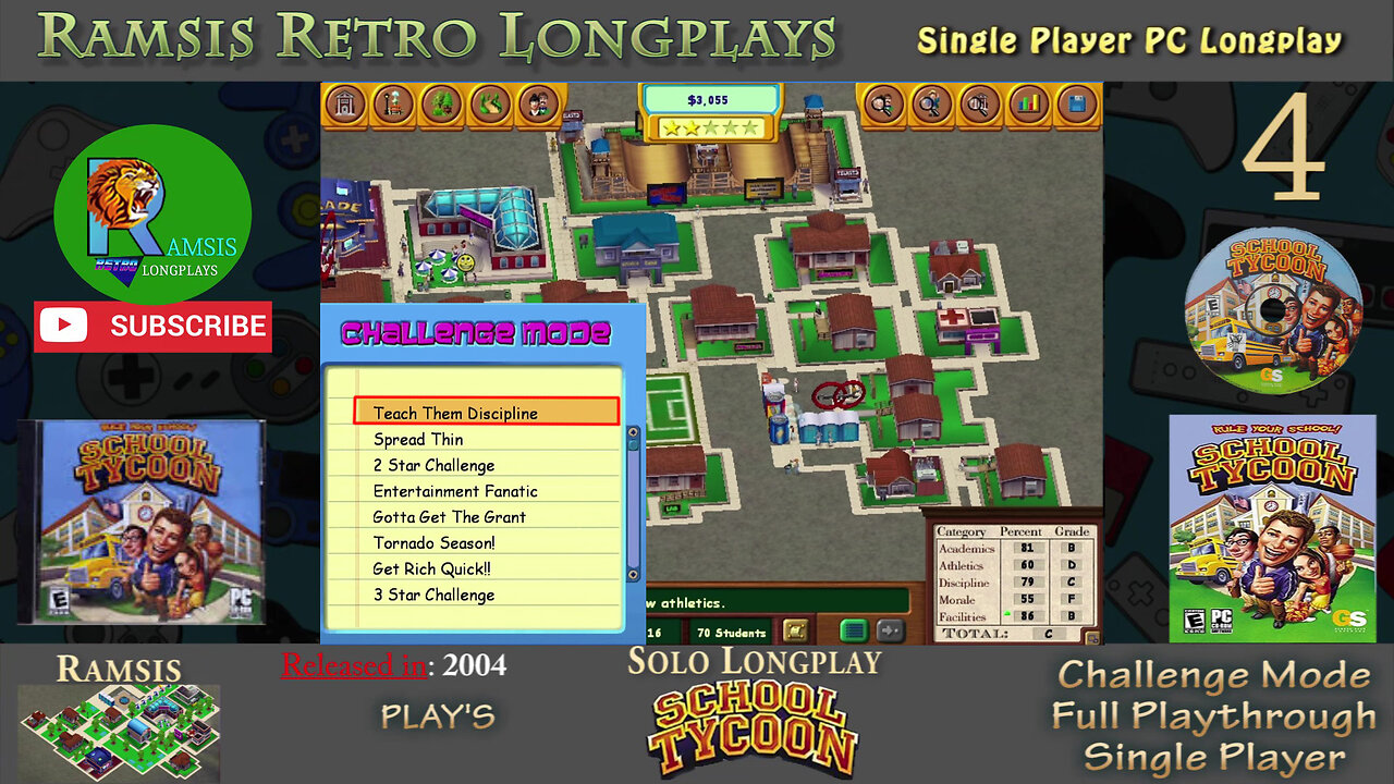 School Tycoon | PC Game | 2004 | Intermediate Level #1 | Challenge Mode